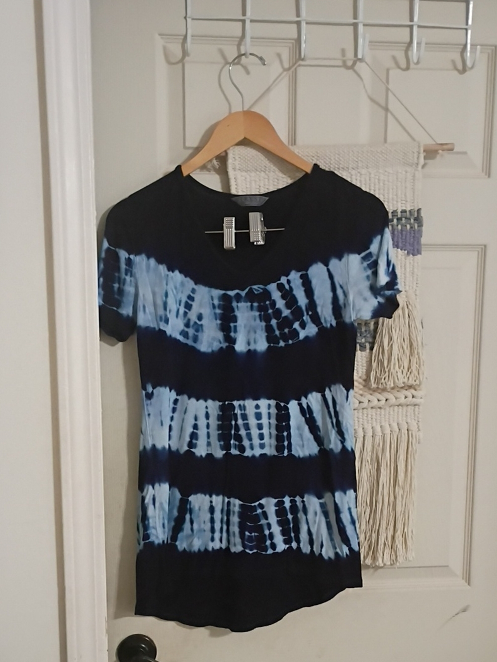 Tryst V Neck Hi Low Tie Dye Tunic S